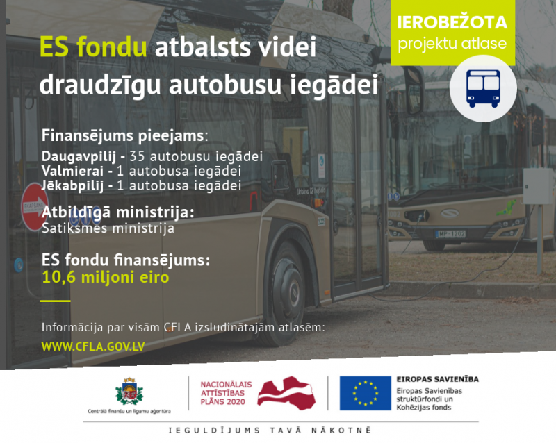 ES fondu finansējums autobusiem