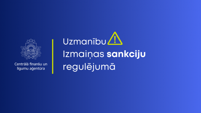 Izmaiņas sankciju regulējumā